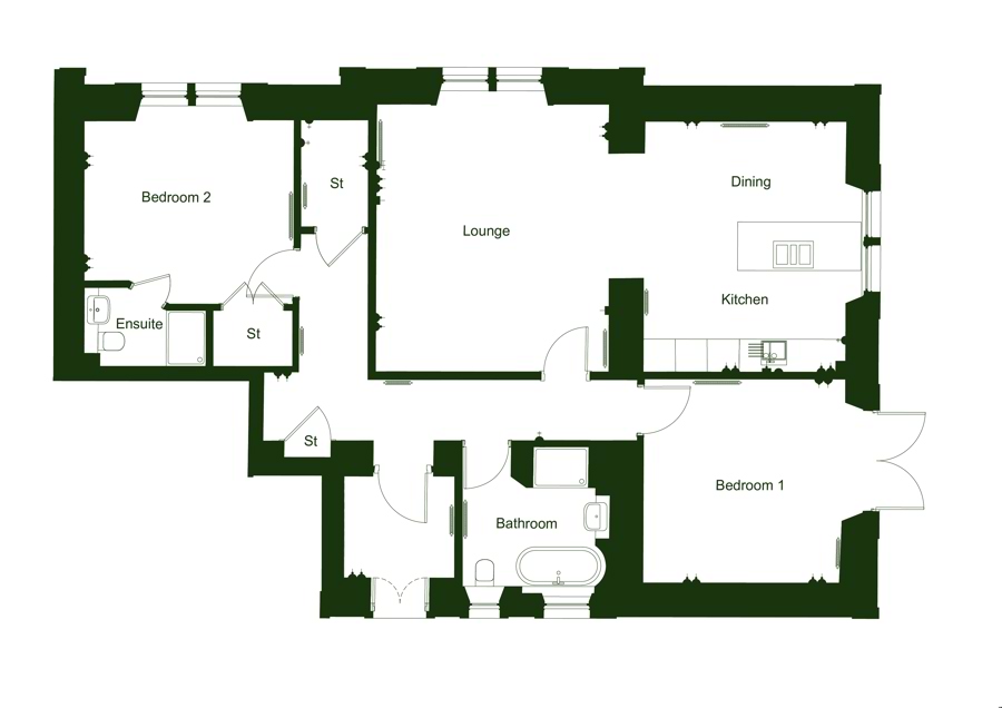 The Red Jasper Floor Plan