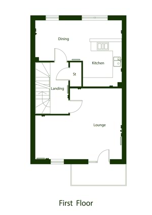 Thistle Mews House  - flooring included* Floor Plan