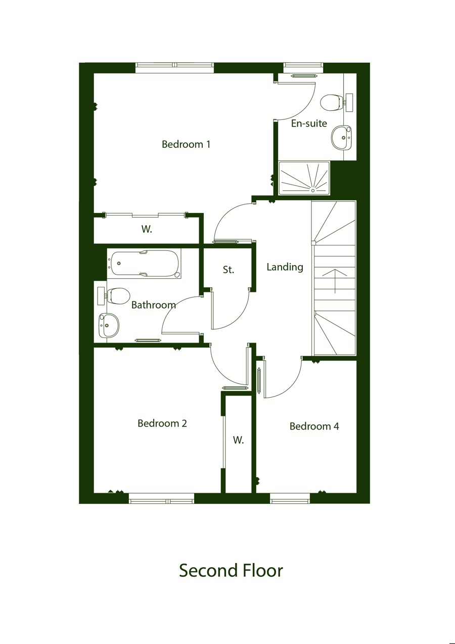 Heather Mews House - flooring included* Floor Plan