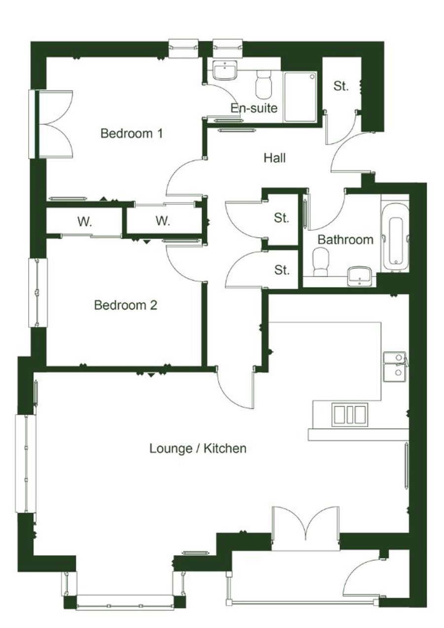 The Kingfisher  Floor Plan
