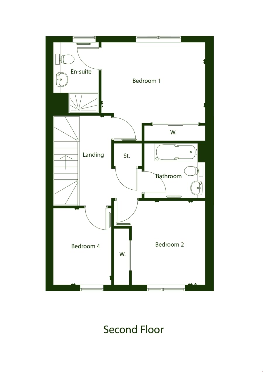 Thistle Mews House  - flooring included* Floor Plan